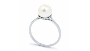 Fehér arany eljegyzési gyűrű - White and Black ékszer bolt Budapest